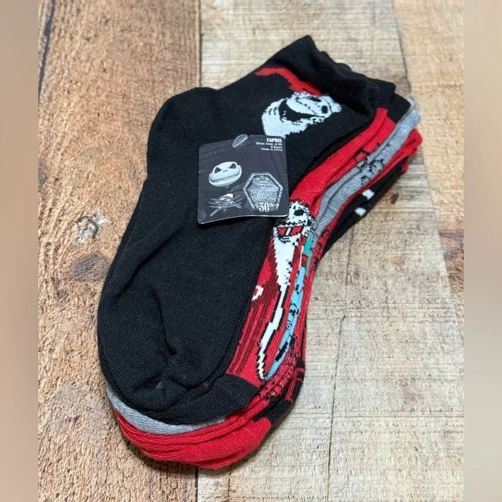 Nightmare before Christmas ankle socks 5 pack nwt